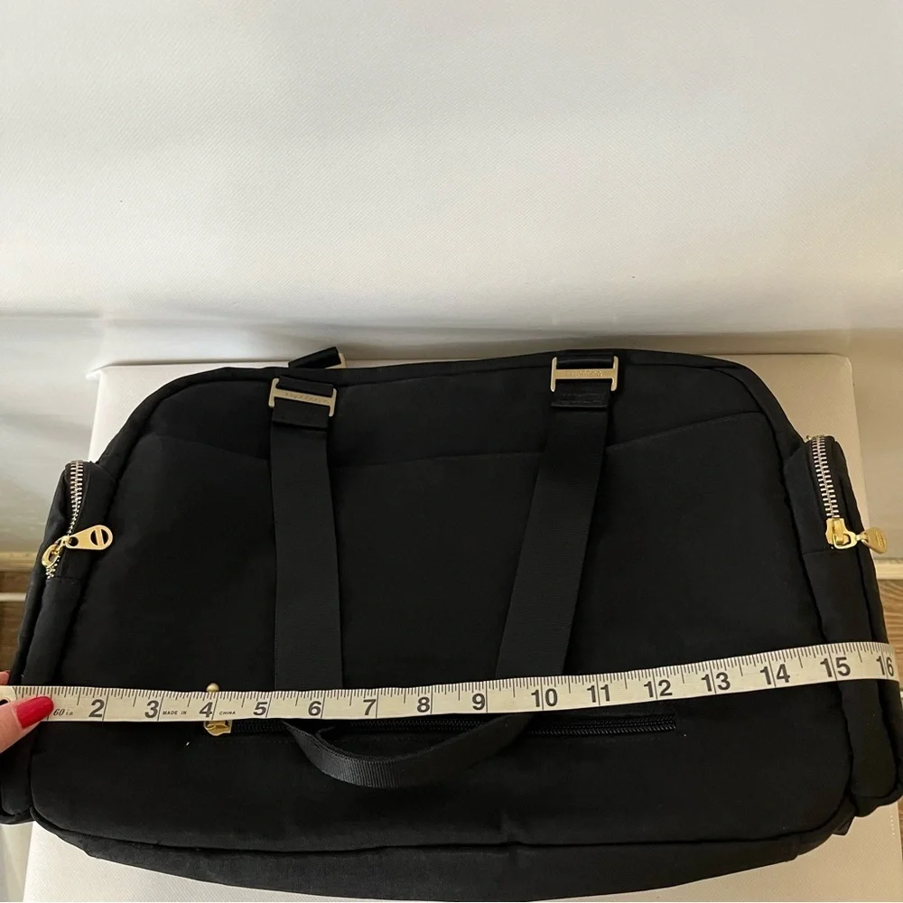 Baggallini Black Venice Laptop Tote Bag Travel Bag